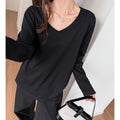 Relaxed long sleeve T-shirt for women