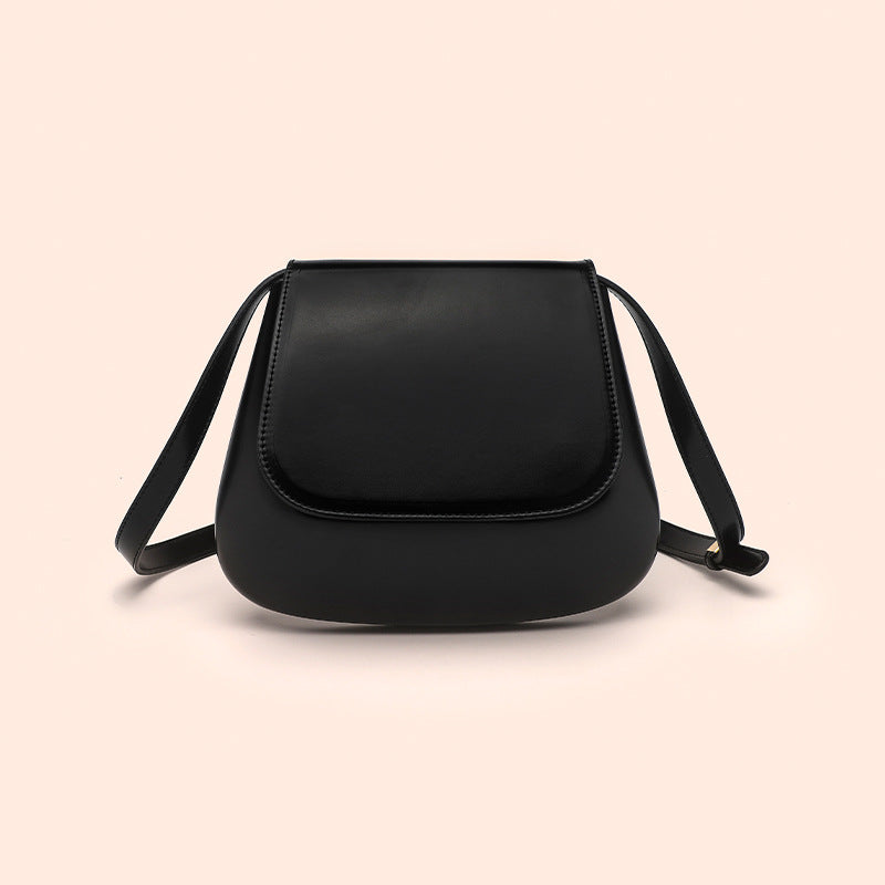 Crossbody Bag Vegan Leather Women Retro Small Saddle Satchel Shoulder Bag With Long Adjustable Strap