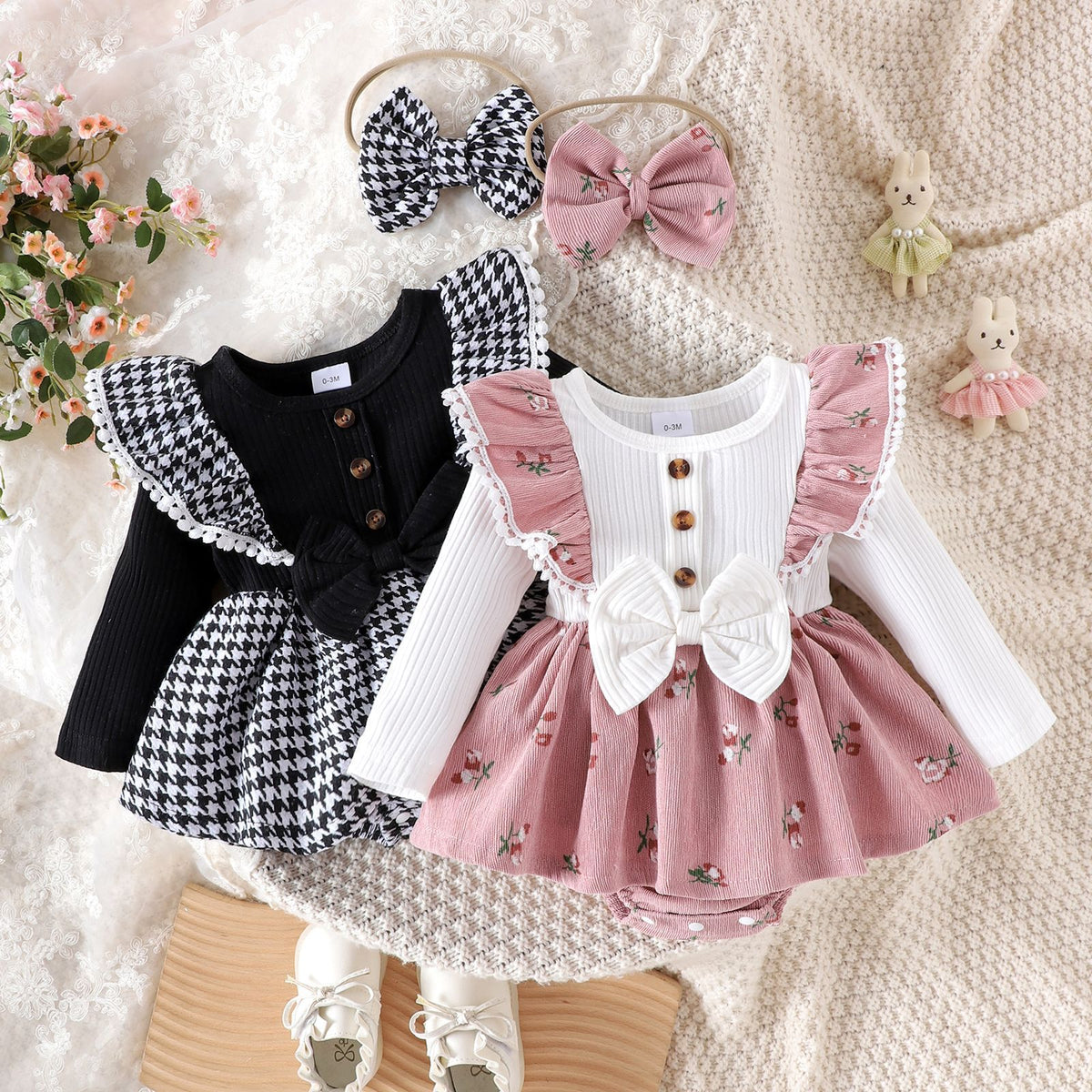 Two piece headband set