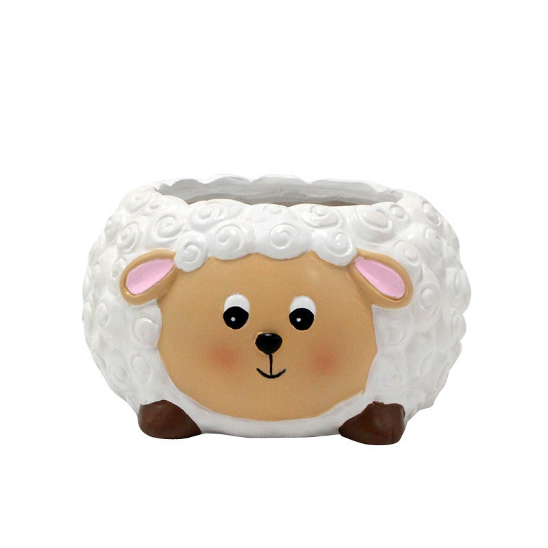 Lamb succulent plant tabletop decoration small flower pot