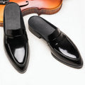 Men's Baotou Genuine Leather Half Slippers