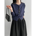 Lace West  Polka Dot Knit Cardigan for Women