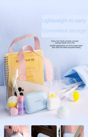 Portable Pet Hair Remover With Lid Reusable, Palm-Sized Lint Roller Pocket-Sized Travel Essential For Removing Cat And Dog Hair