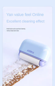 Portable Pet Hair Remover With Lid Reusable, Palm-Sized Lint Roller Pocket-Sized Travel Essential For Removing Cat And Dog Hair