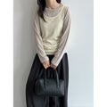 Layered Knit Camisole Top for Women