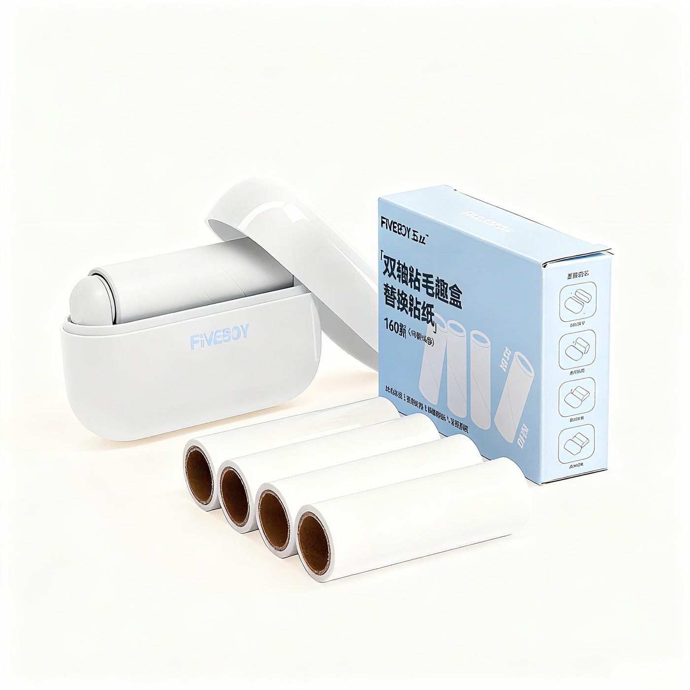 Portable Pet Hair Remover With Lid Reusable, Palm-Sized Lint Roller Pocket-Sized Travel Essential For Removing Cat And Dog Hair