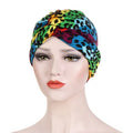 Muslim Women Stretch Cotton Striped Beanie Turban Chemo Hat...