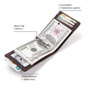 Men's Dollar Clip RFID Antimagnetic Card Holder Multifunctional Wallet...