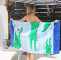 Compact Beach Towel Quick Drying Summer Vocation Yoga Towel...