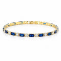 Hip Hop Tennis Zircon Chain Bracelet for Men and Women