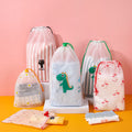 Drawstring Pocket Travel Packing Shoes Storage Drawstring Face Towel...