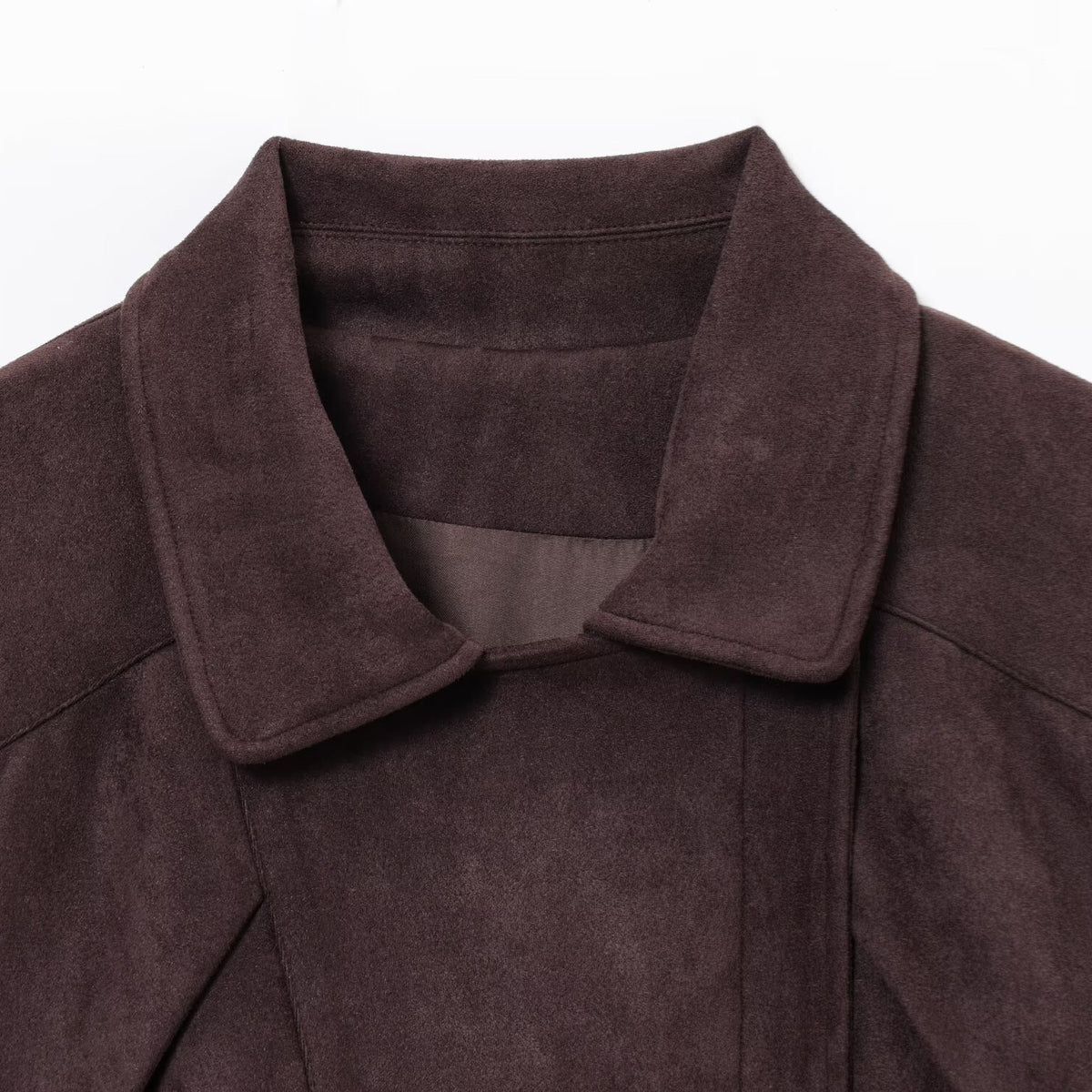 Suede motorcycle wind belt belt jacket