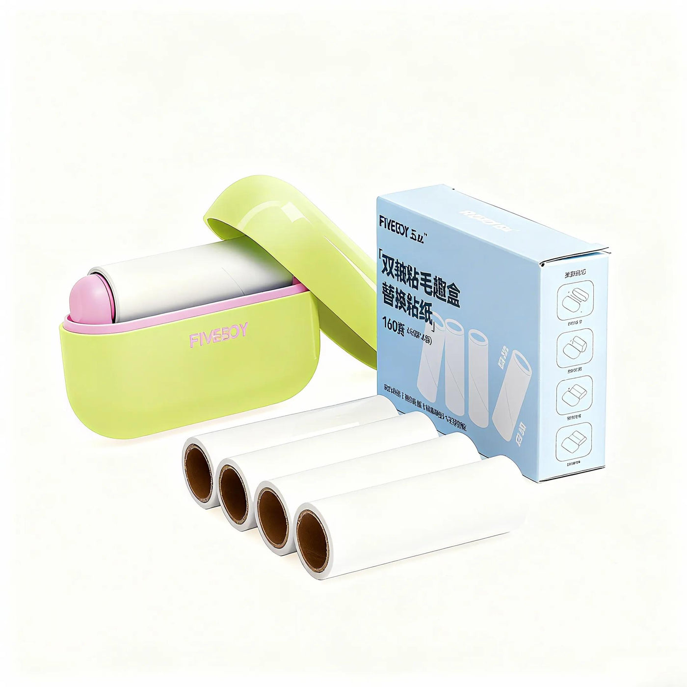Portable Pet Hair Remover With Lid Reusable, Palm-Sized Lint Roller Pocket-Sized Travel Essential For Removing Cat And Dog Hair