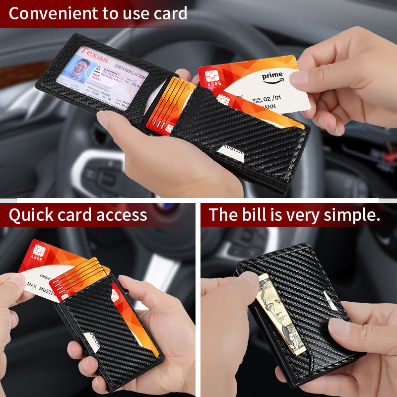 Large capacity multi-slot ID card wallet card holder