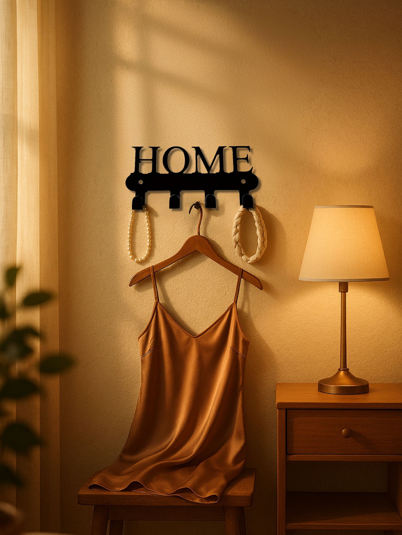 Wall-Mounted Key Rack,Metal Coat Key Holder,Minimalist Entryway Organizer