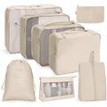 8Pcs/set Packing Cubes Luggage Organizer Bags Travel Suitcases Organizers...