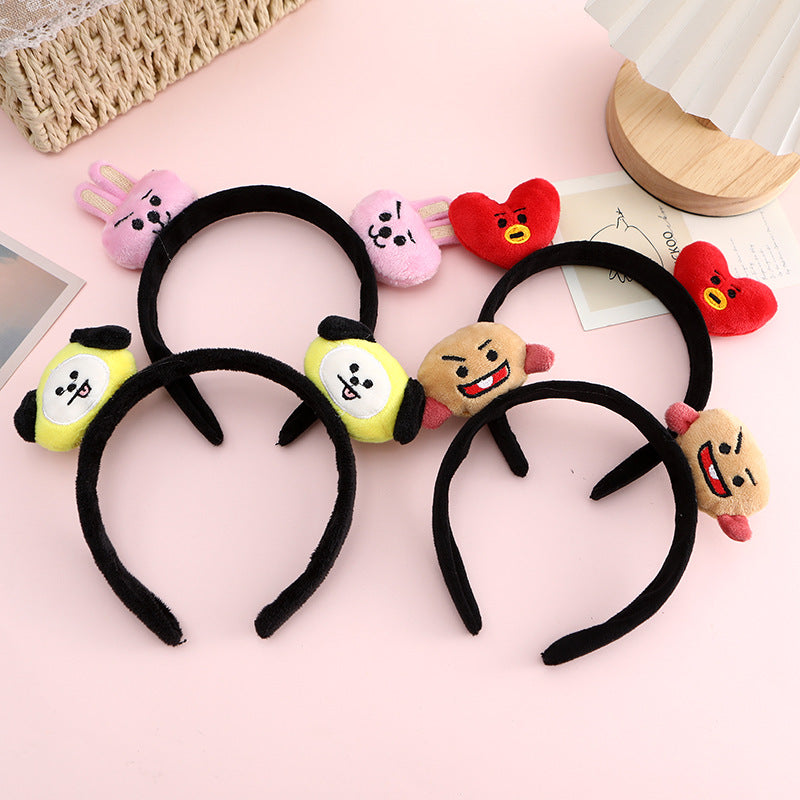 Plush doll headband