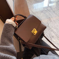 Oxblood Top-Handle Bag