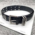 Hollow belt denim belt
