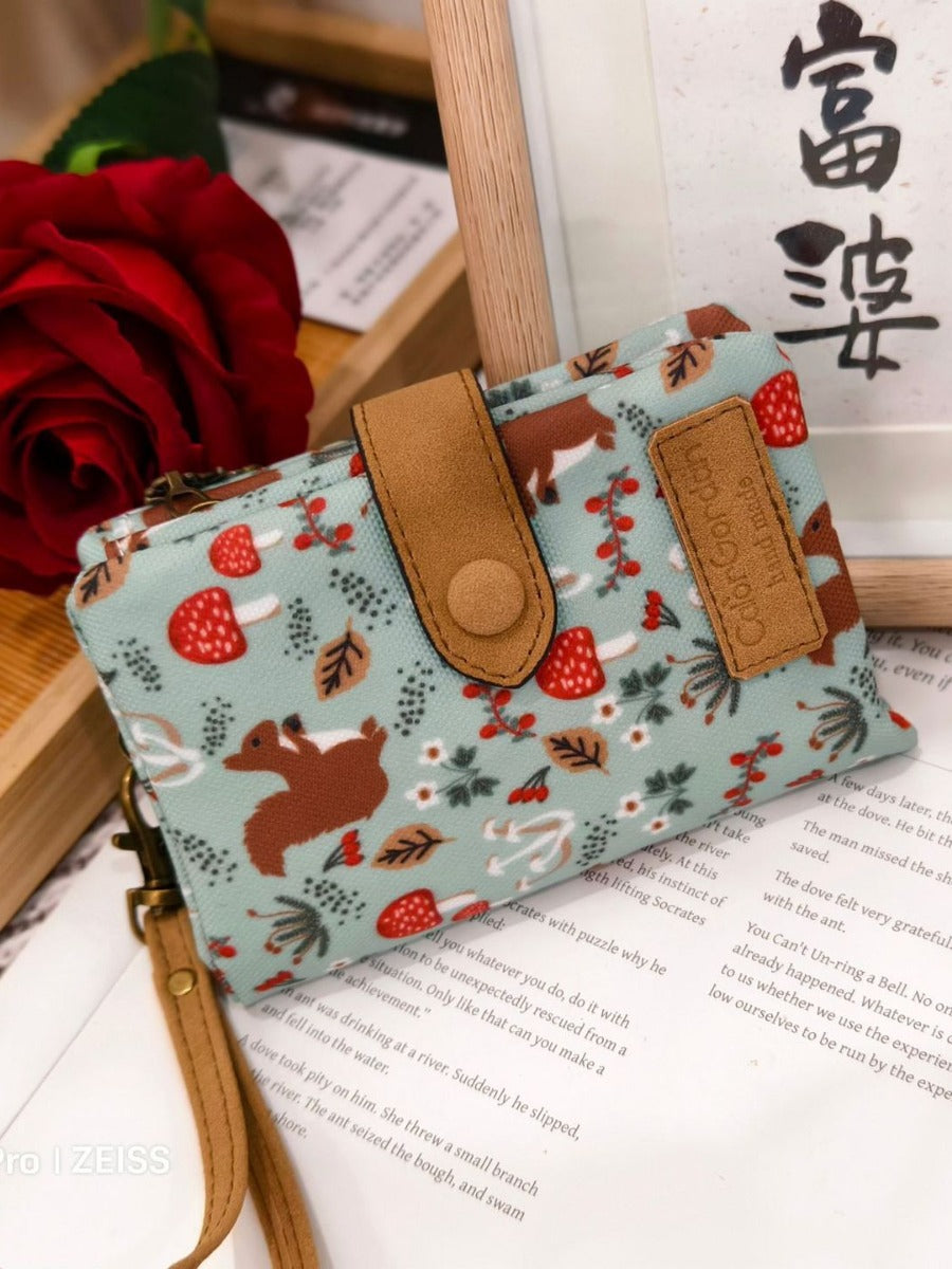 Multifunctional Tri-fold Fashion Multi-card-slot Printed Wallet
