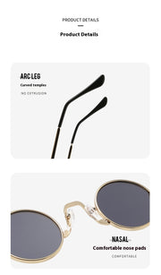 Retro Hip Hop Sunglasses Small Frame Round