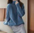 Women's thick and loose autumn and winter high neck sweater
