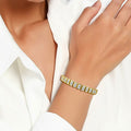 BLUEONE Square Full Zircon Tennis Bracelet for Men and Women