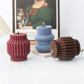 Striped Silicone Candle Mold