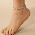 Irregular diamond rhinestone anklet