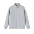 Zipper stand up collar cardigan jacket