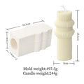 Striped Silicone Candle Mold
