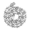 Tennis Chain & Starburst Jewelry Set
