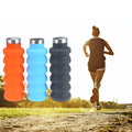 Water Bottle Portable Silicone Retractable Folding Water Bottle Outdoor...