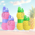 Fruit Folding Water Bottle Silicone Pineapple Strawberry Water Cup...
