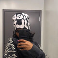 Bean hat contrasting candy colored woolen hat knitted hat...