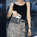 Rivets Waist Pack Luxury Designer Fanny Pack Small Women...