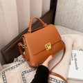 Oxblood Top-Handle Bag