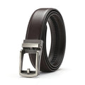 Genuine leather belt men's automatic buckle belt cowhide belt...