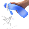 600ml Silicone Folding Water Bottle Outdoor Sports Supplies Portable...
