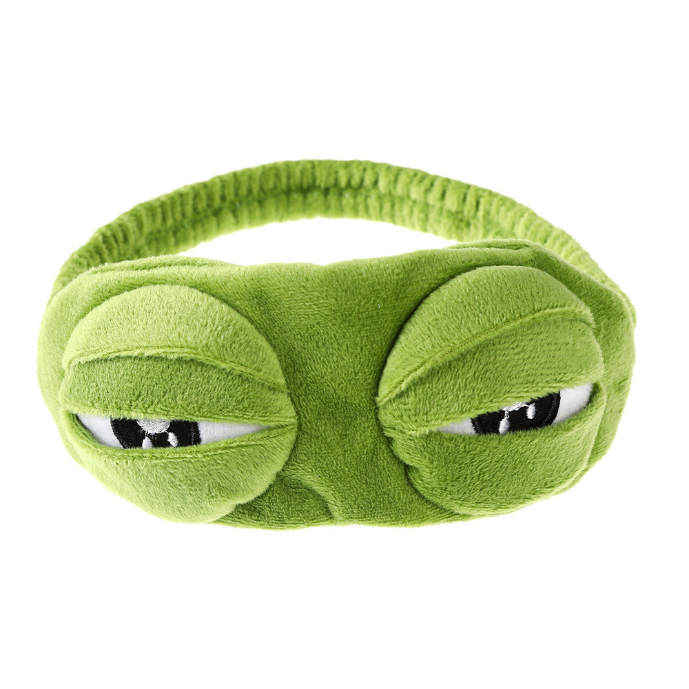 Simple Frog Wash Face Band Hair Band Headwear South Korea Cute Girls Tie Hair with facial mask Head Band Hair Clip