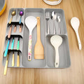 Cutlery Organizer Kitchen Drawer Organizer Tray Spoon Cutlery Separation...