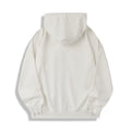 Hooded zipper long sleeved sweatshirt