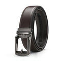 Genuine leather belt men's automatic buckle belt cowhide belt...