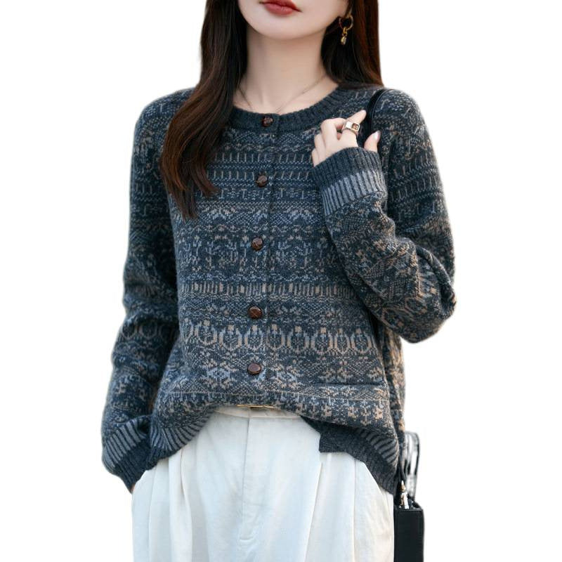 Knitted Cardigan Coat for Women