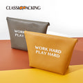New PVC Leather Waterproof Finishing Bag Velcro Toiletry Storage...