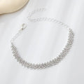 Irregular diamond rhinestone anklet