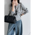 Lace West  Polka Dot Knit Cardigan for Women