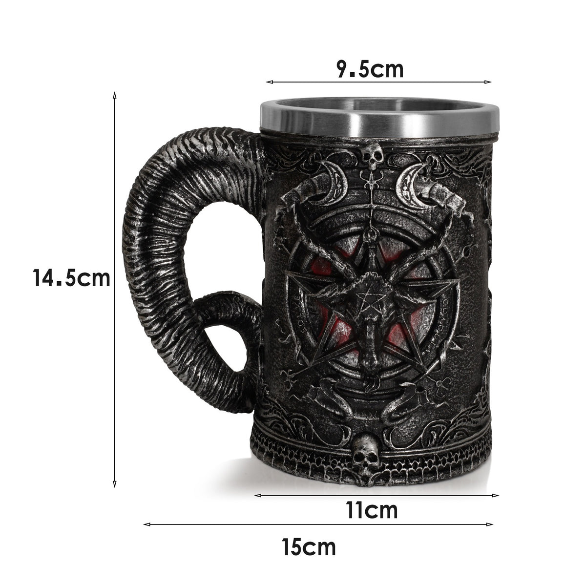 Pirate beer mug large mug resin ornament