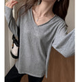Relaxed long sleeve T-shirt for women