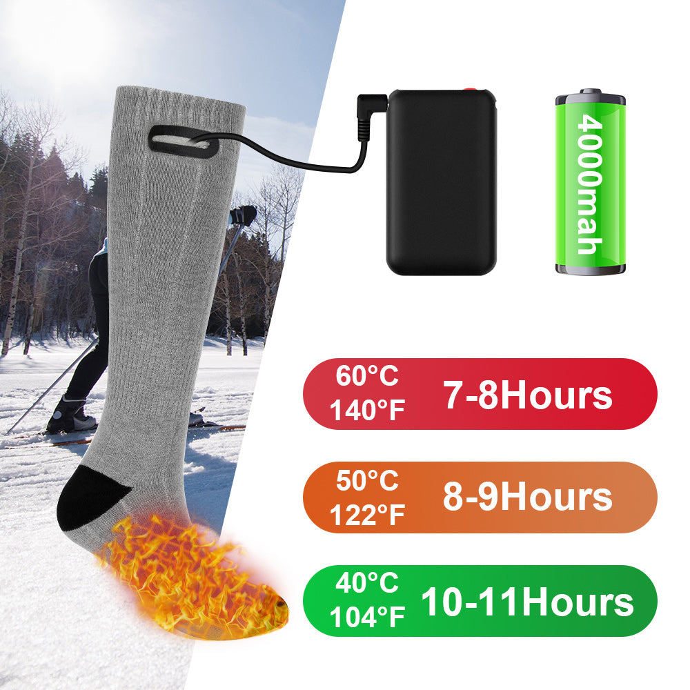 Heating Sock Three Modes Elastic Comfortable Water Resistant Electric Warm Sock Set